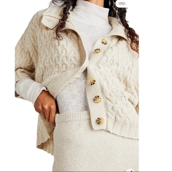 Free People Mae Sweater Mini Skirt Au Lait Sz XS - Picture 16 of 16